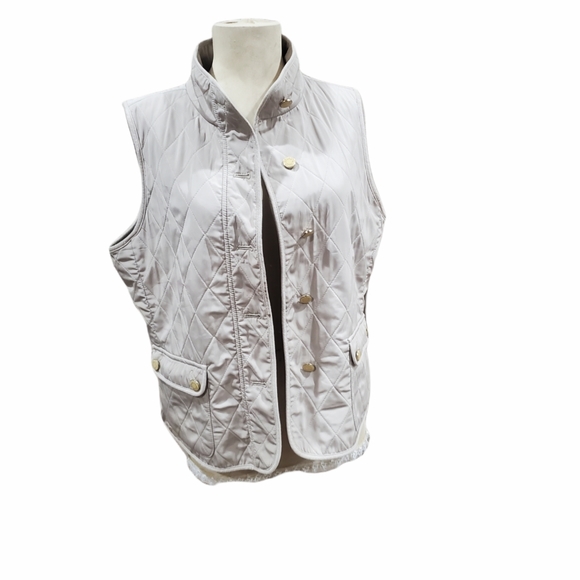 Talbots Jackets & Blazers - Talbots Quilted Button Up Vest